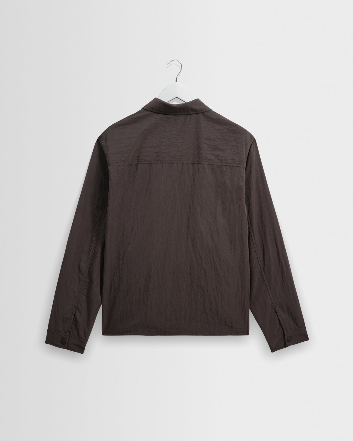 Lytton - Charcoal Crinkle Nylon Overshirt