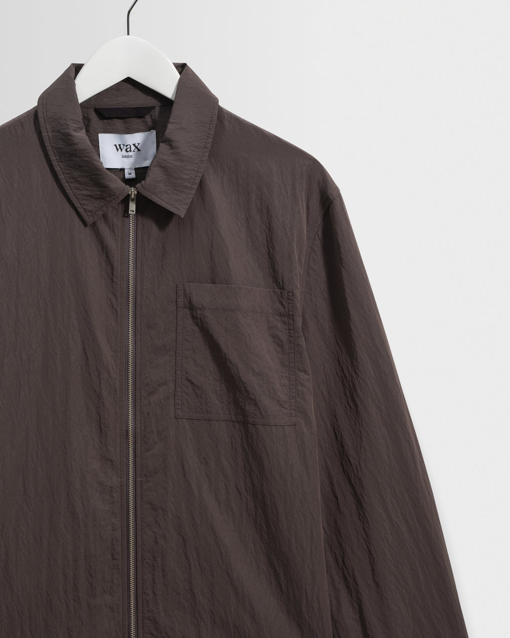 Lytton - Charcoal Crinkle Nylon Overshirt