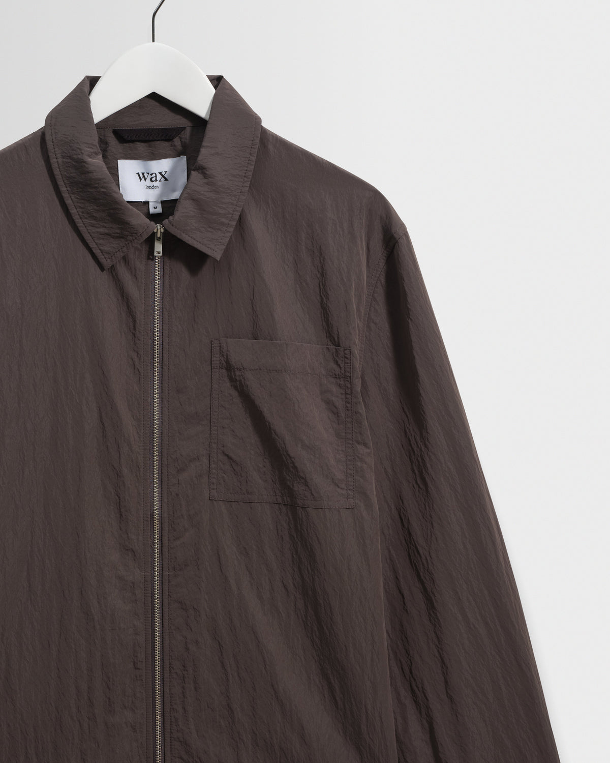 Lytton - Charcoal Crinkle Nylon Overshirt