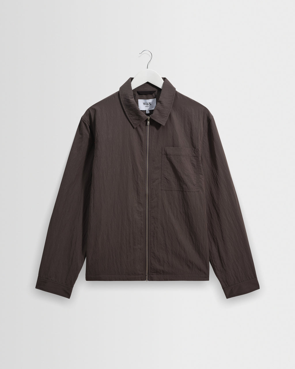 Lytton - Charcoal Crinkle Nylon Overshirt