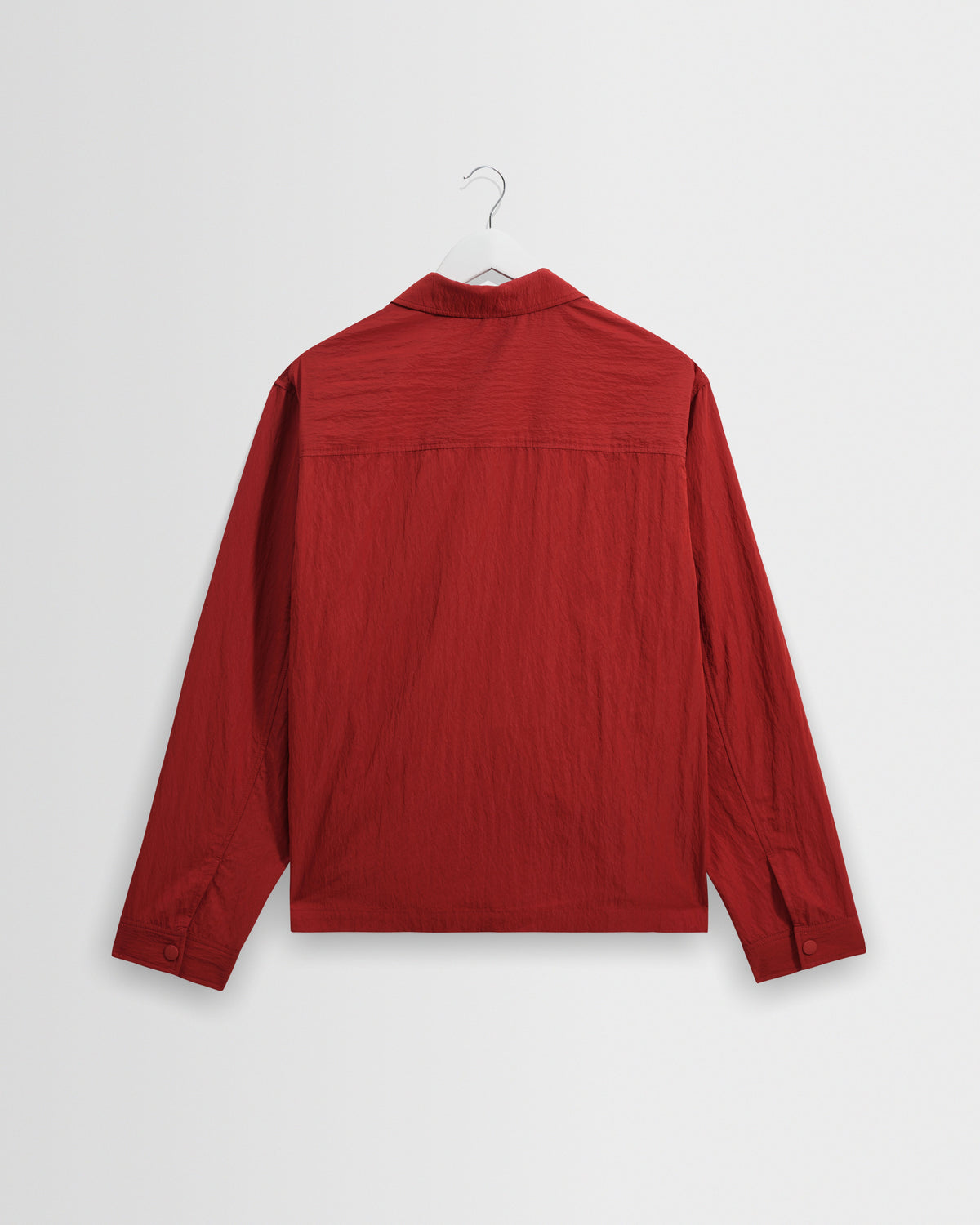 Lytton - Red Crinkle Nylon Overshirt