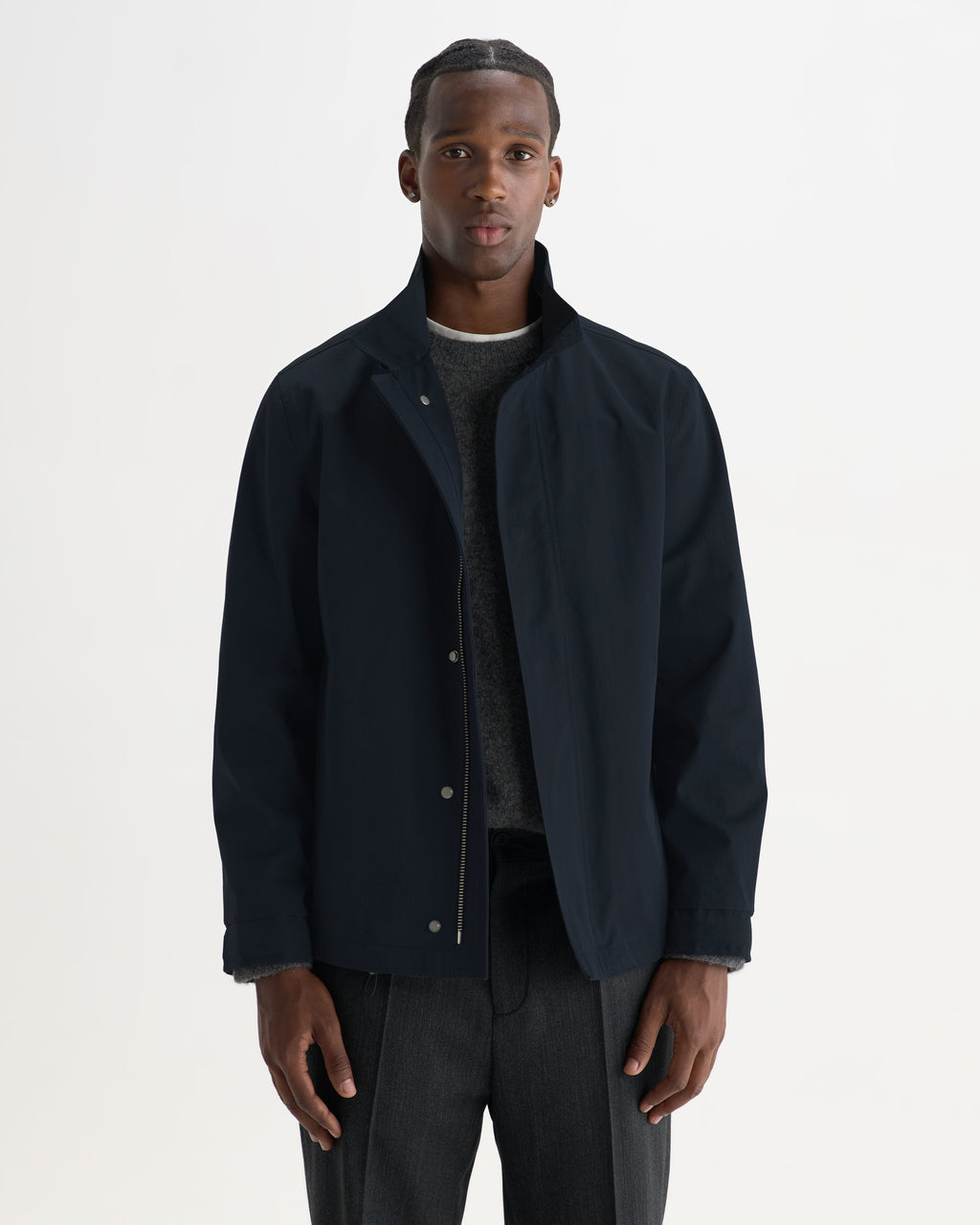 Marsden - Dark Navy Water Repellent Twill Jacket
