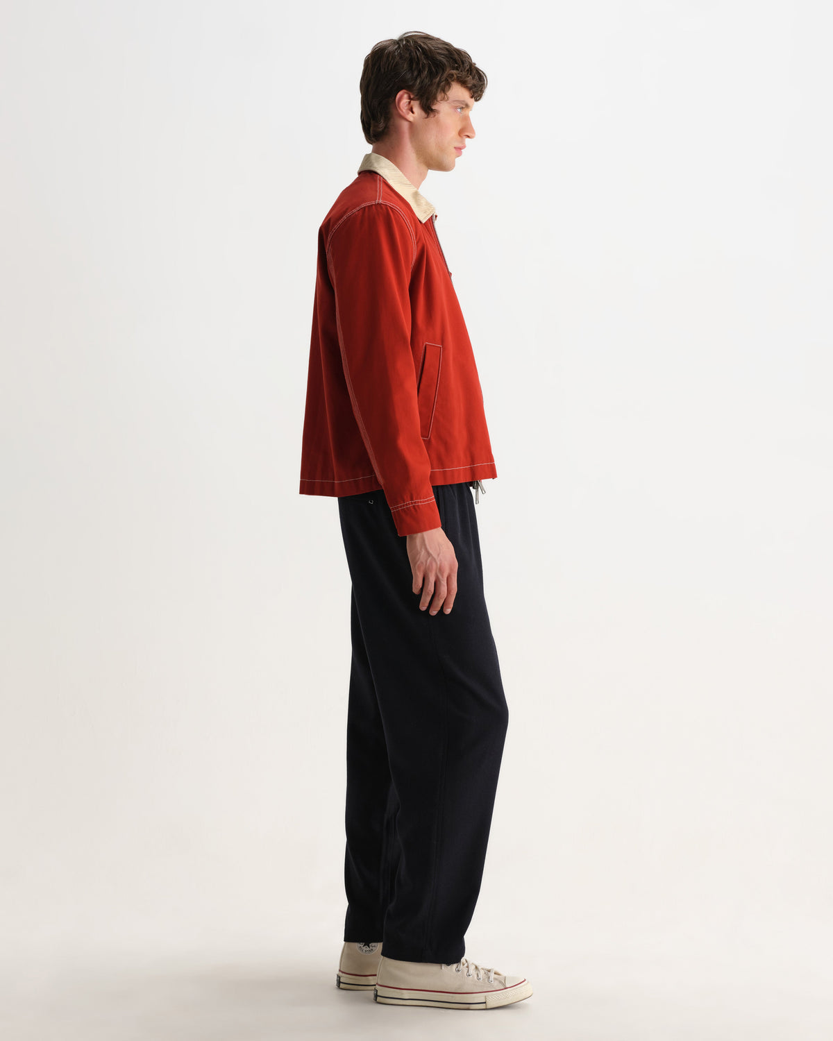 Mason - Red Peached Canvas Work Jacket
