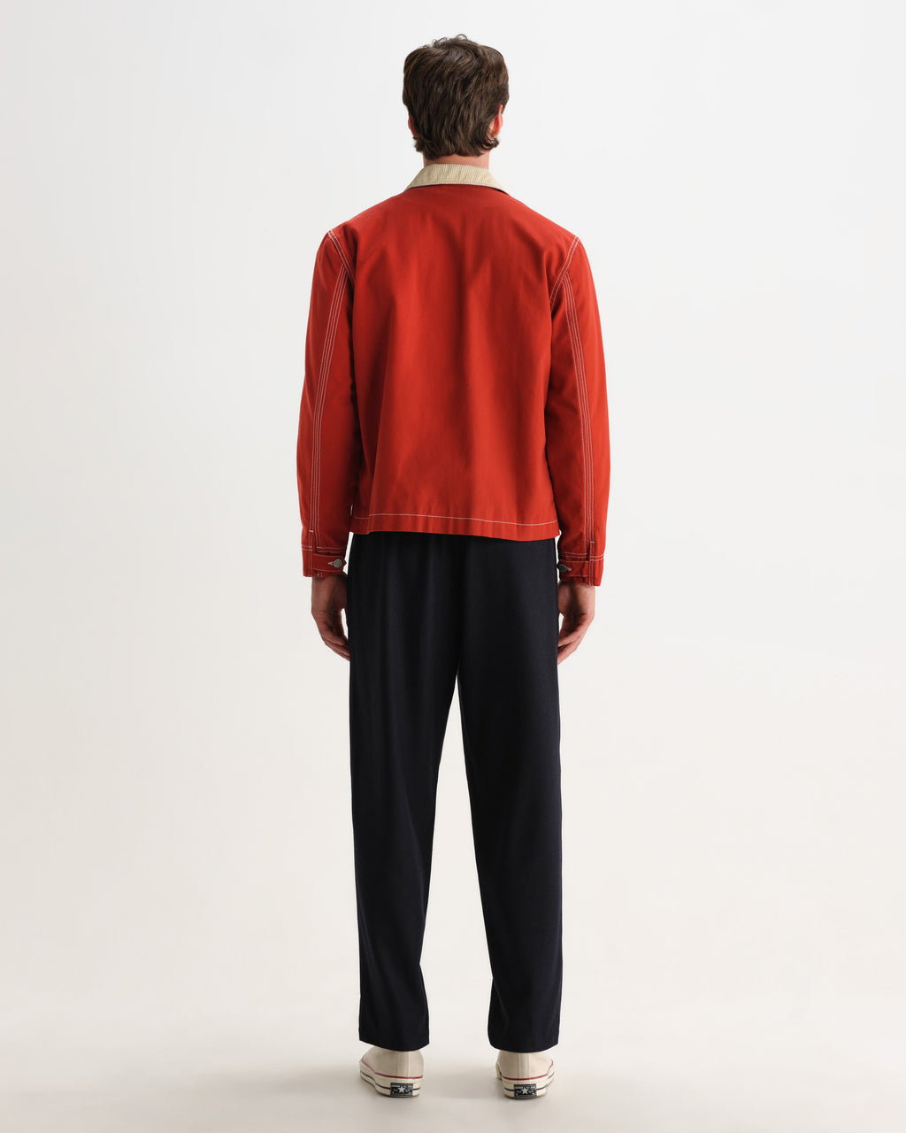 Mason - Red Peached Canvas Work Jacket