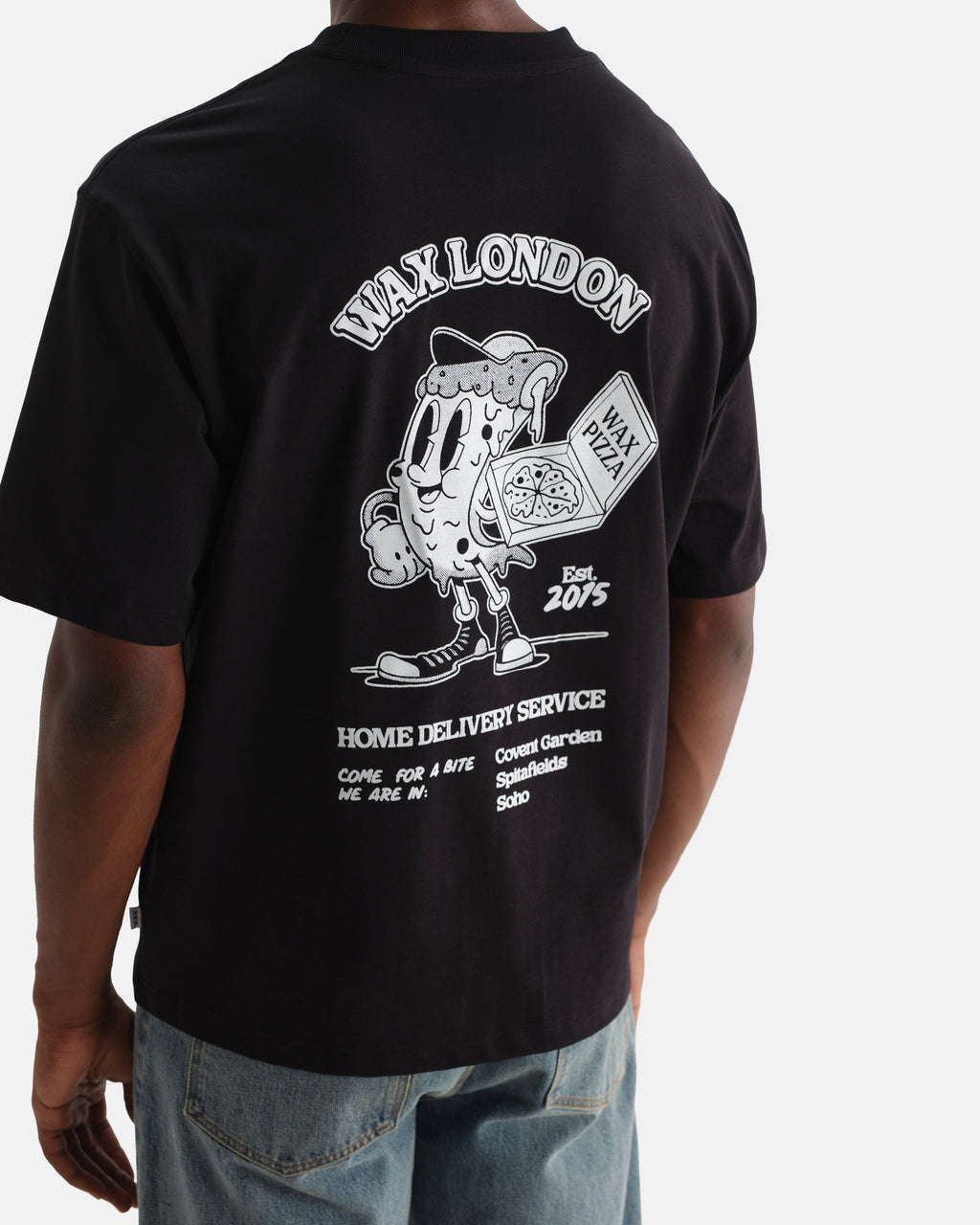 Milton - Black Pizza Delivery Graphic T-Shirt