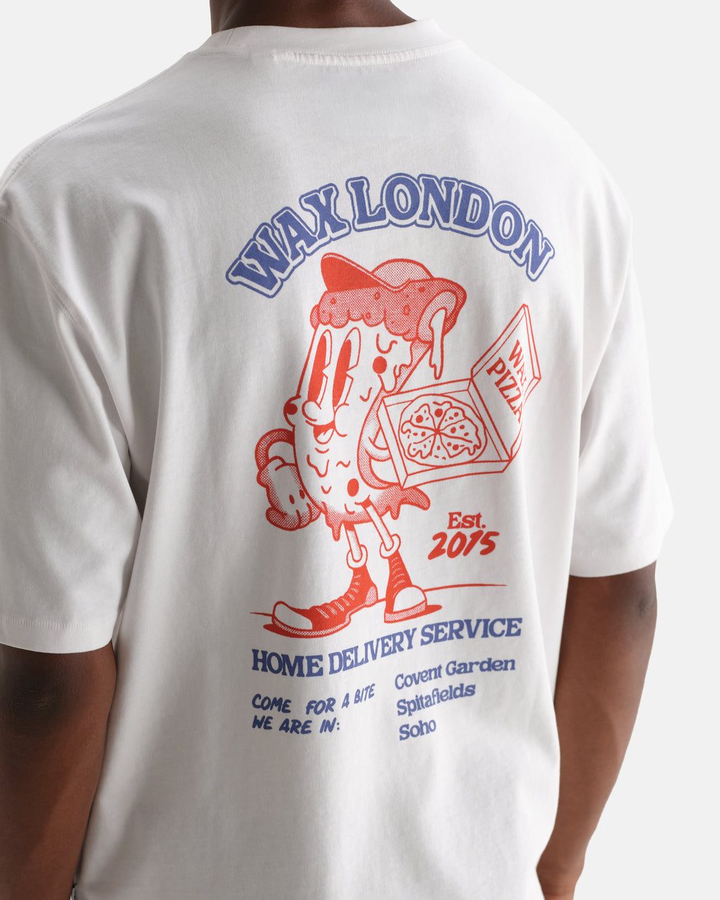 Milton - White Pizza Delivery Graphic T-Shirt