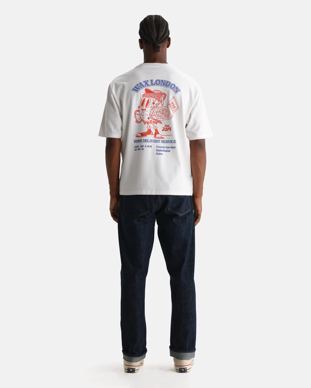 Milton - White Pizza Delivery Graphic T-Shirt