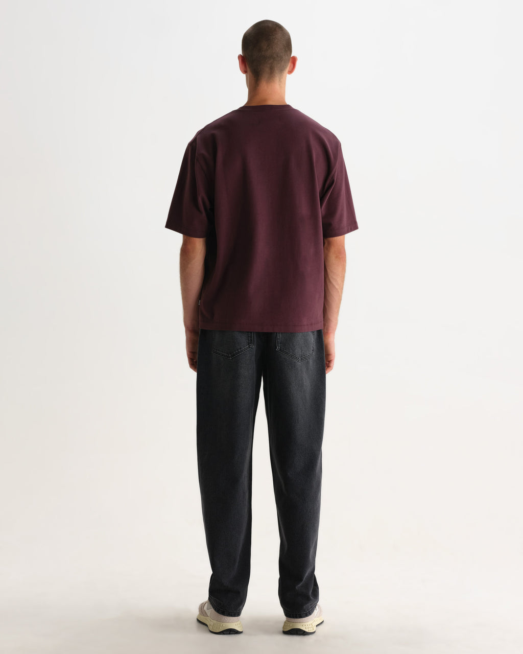 Milton - Dark Purple Emorised Organic Cotton T-Shirt
