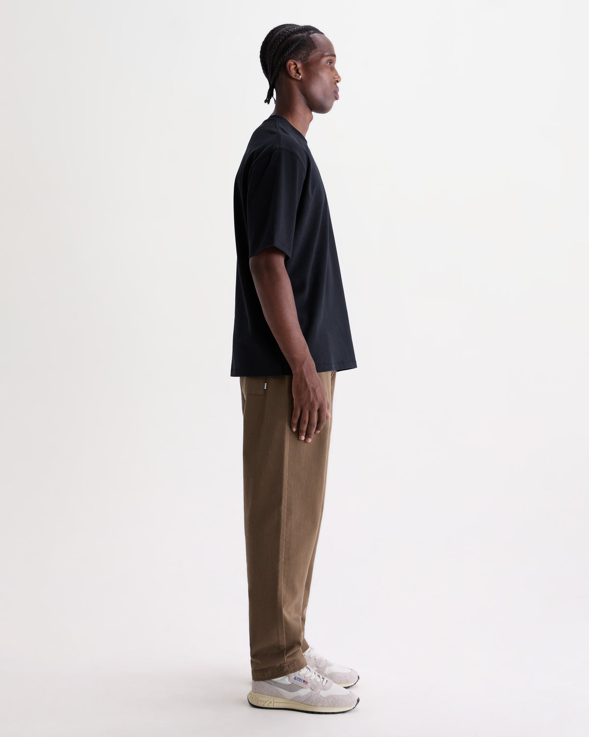 Milton - Navy And Gold Trailing Logo Organic Cotton T-Shirt