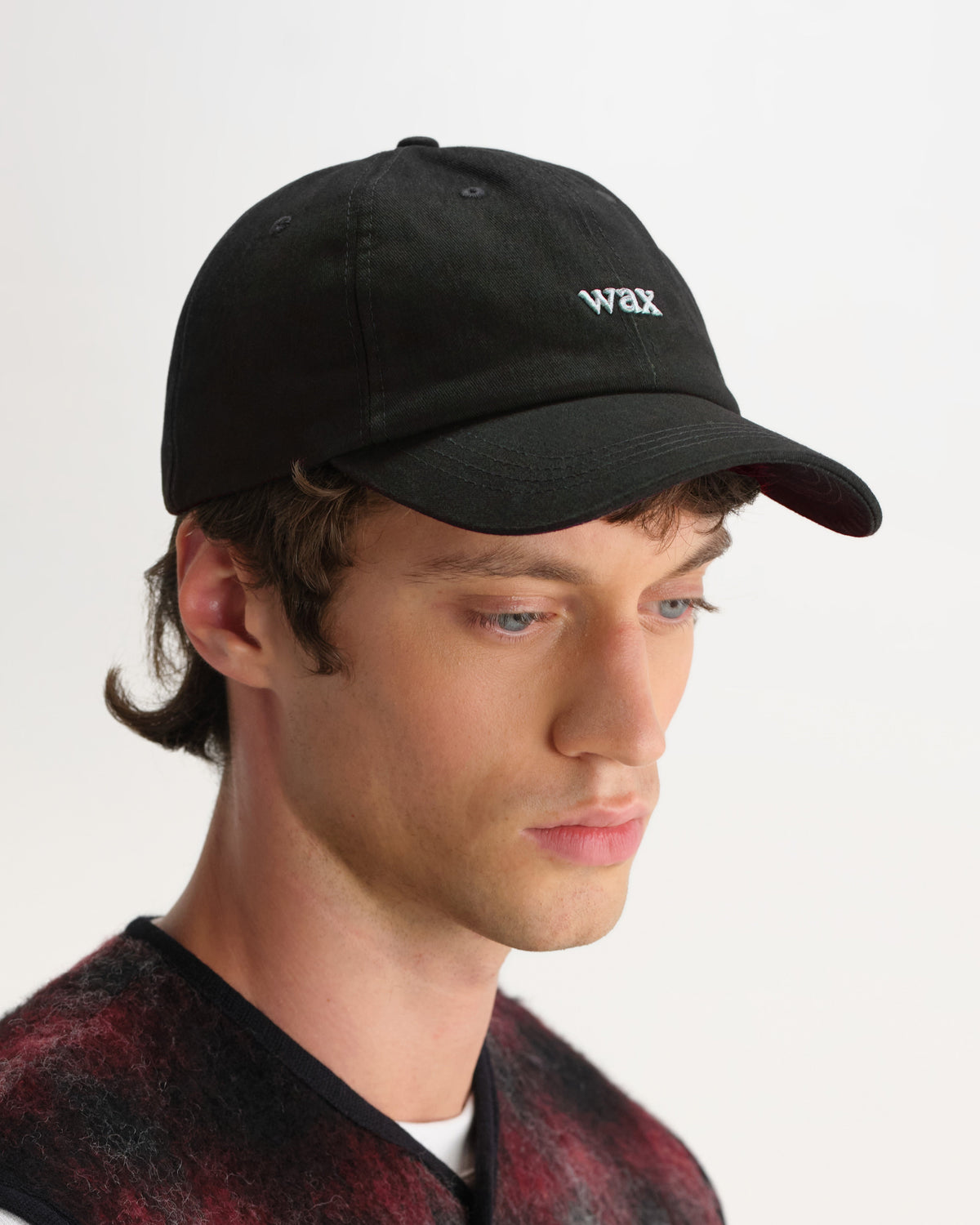Spencer - Washed Black Cotton Sports Cap