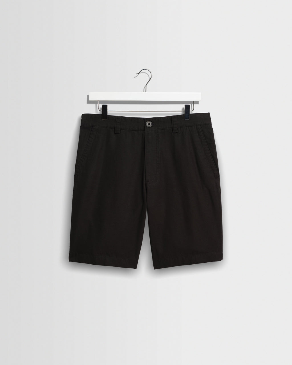 Trinity - Black Cotton Tencel Shorts