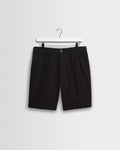Trinity - Black Cotton Tencel Shorts