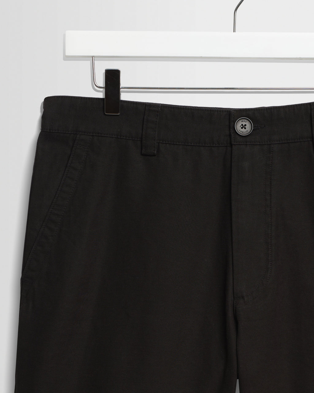 Trinity - Black Cotton Tencel Shorts