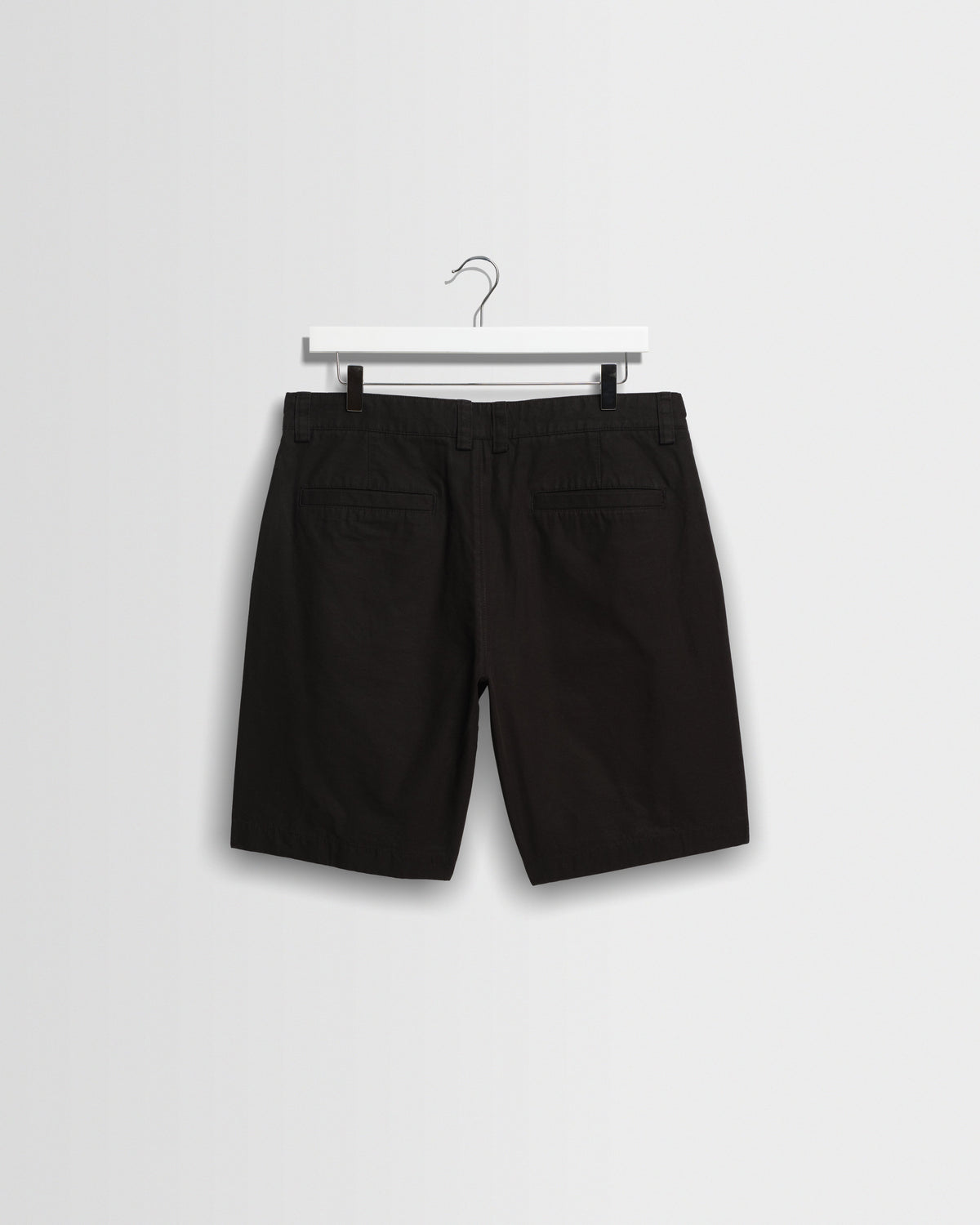 Trinity - Black Cotton Tencel Shorts