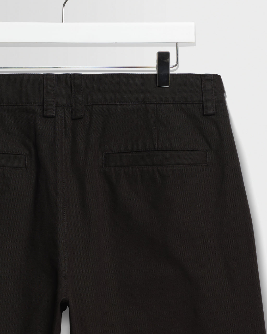 Trinity - Black Cotton Tencel Shorts