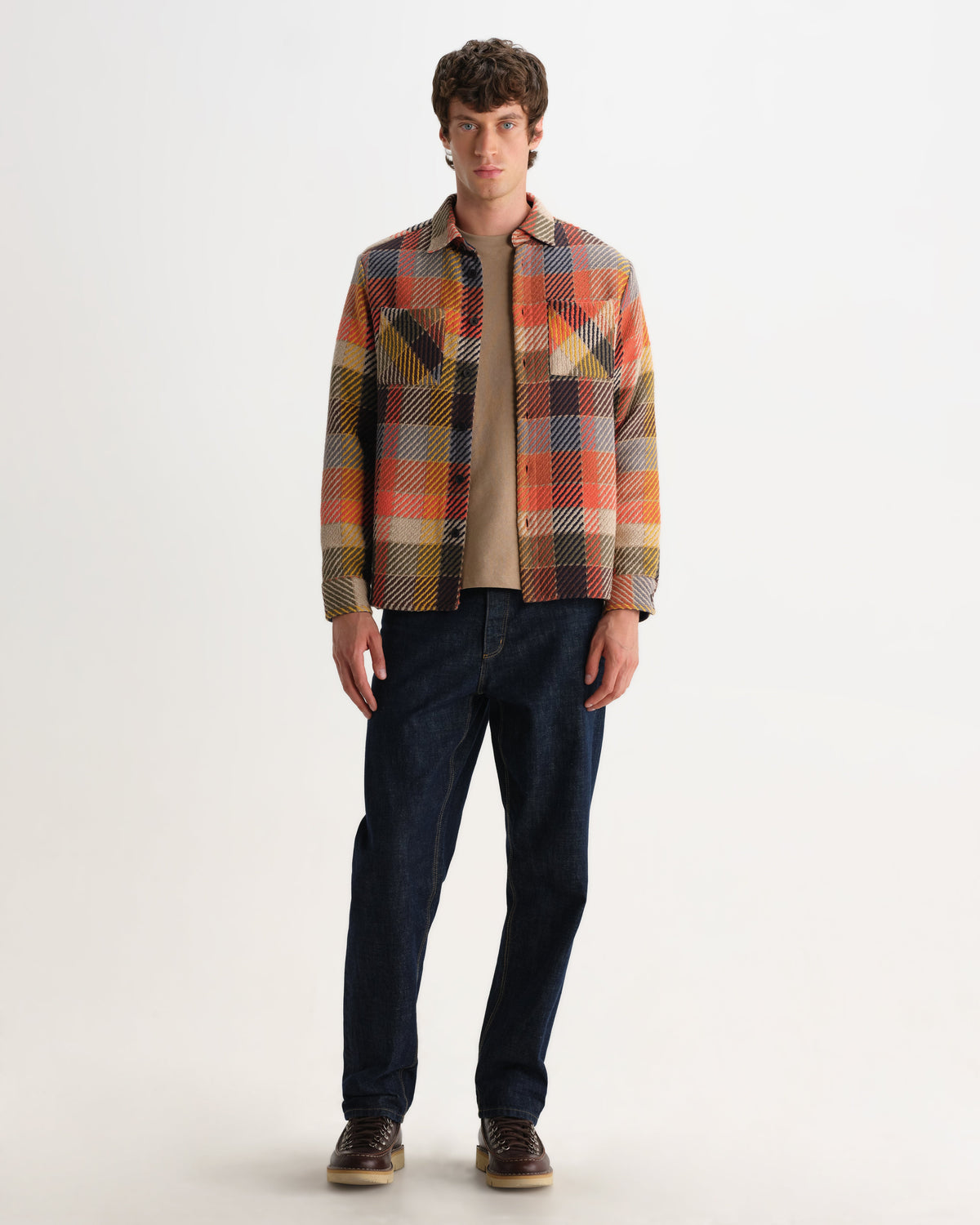 Whiting - Orange Pike Check Overshirt