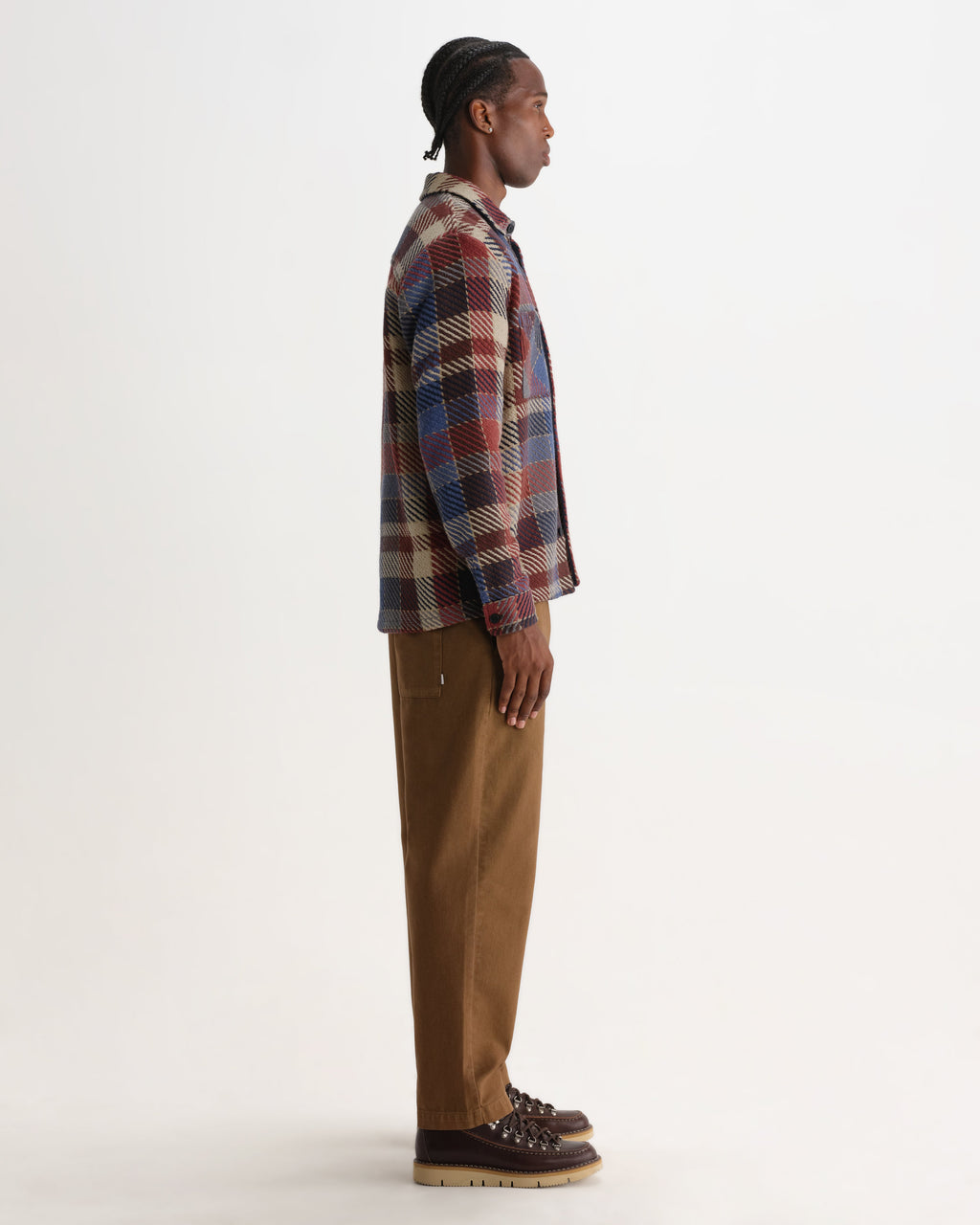 Whiting - Rust And Multicolour Pike Check Overshirt