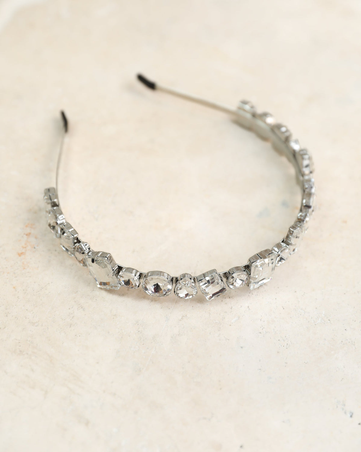 Zana Headband - Silver | Women's Crystal Headband