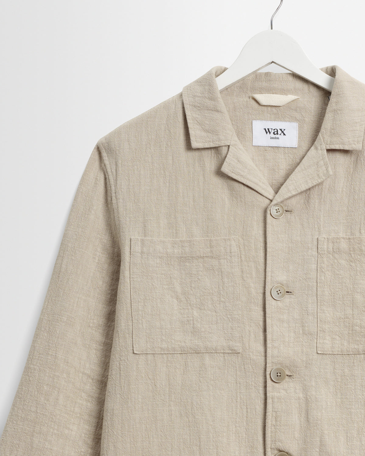 Aldred - Natural Linen-Cotton Revere Overshirt