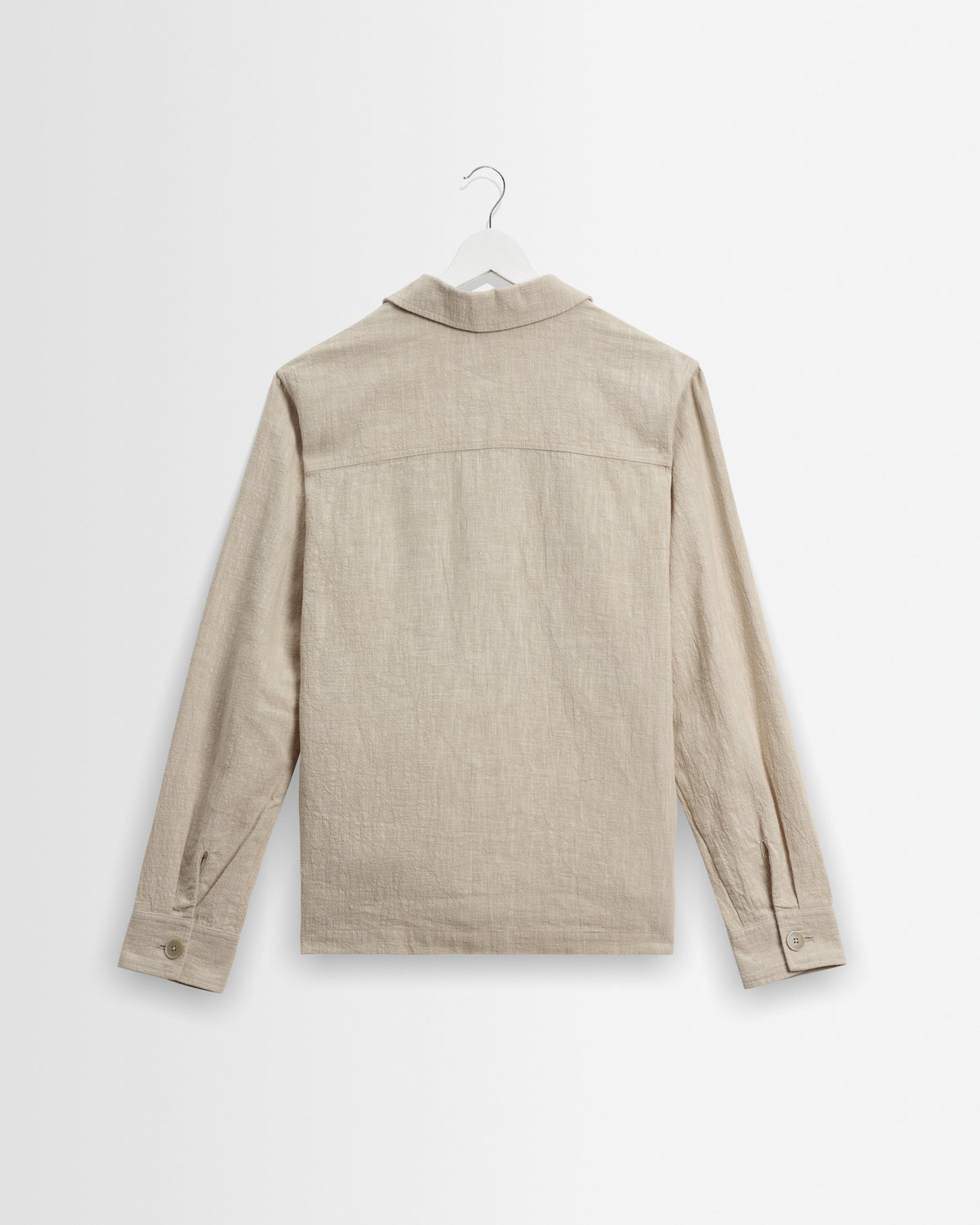 Aldred - Natural Linen-Cotton Revere Overshirt