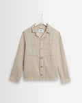 Aldred - Natural Linen-Cotton Revere Overshirt