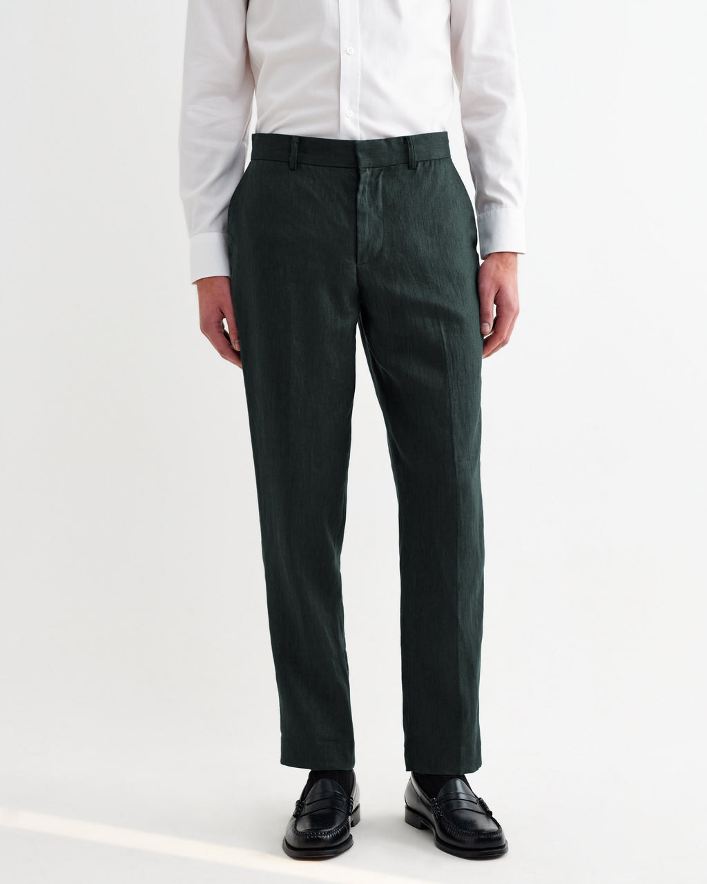 Alp - Dark Green Linen Trousers