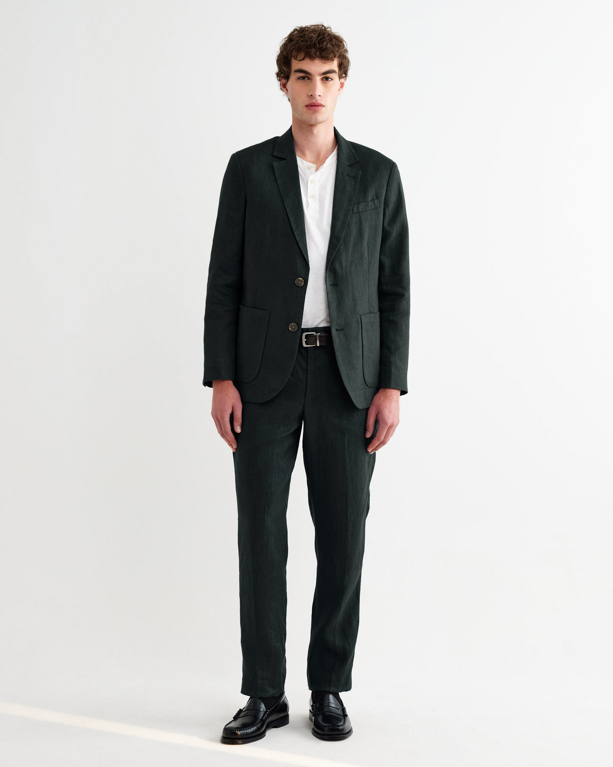 Alp - Dark Green Linen Trousers