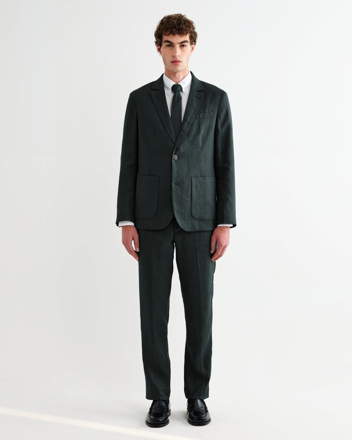 Alp - Dark Green Linen Trousers