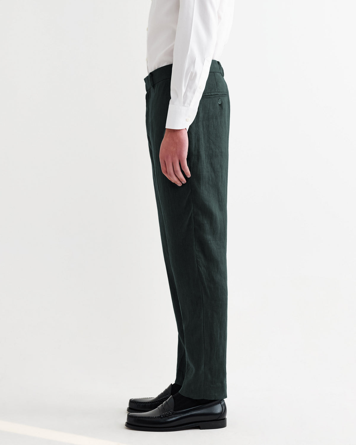 Alp - Dark Green Linen Trousers