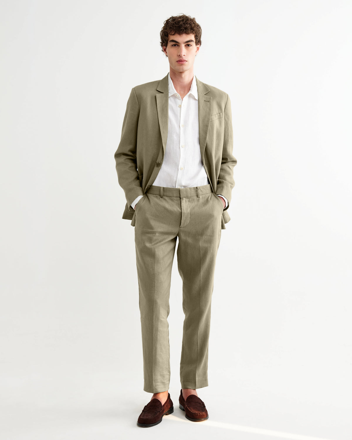 Alp - Khaki Linen Trousers