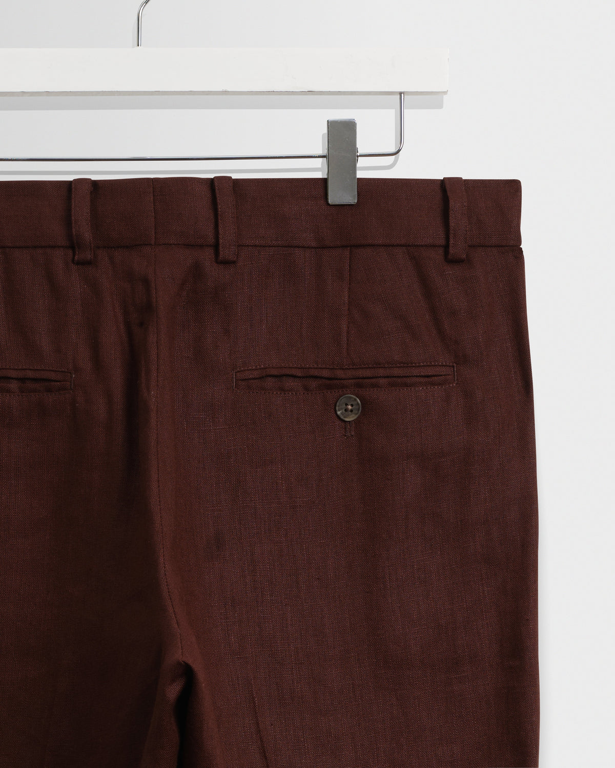Alp - Merlot Linen Trousers