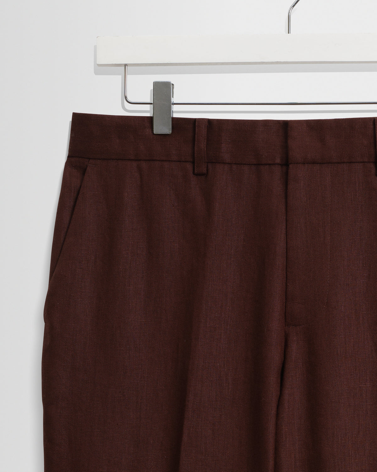 Alp - Merlot Linen Trousers