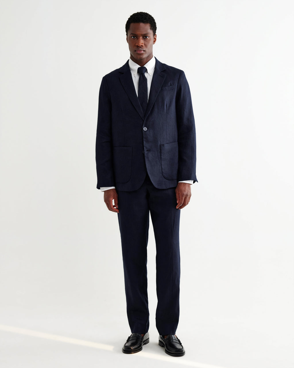 Alp - Navy Linen Trousers