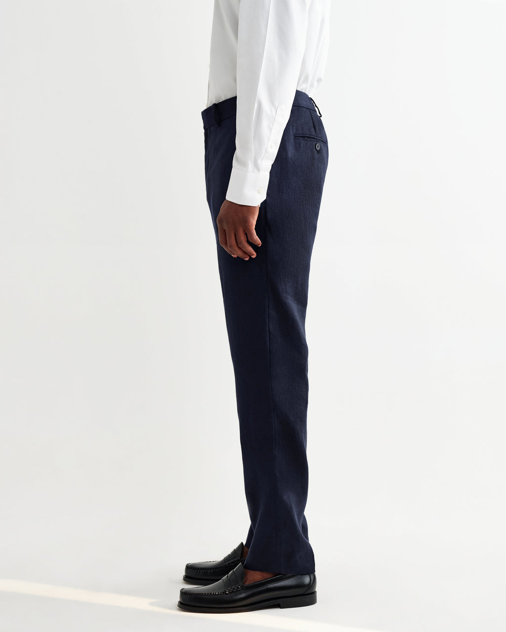Alp - Navy Linen Trousers