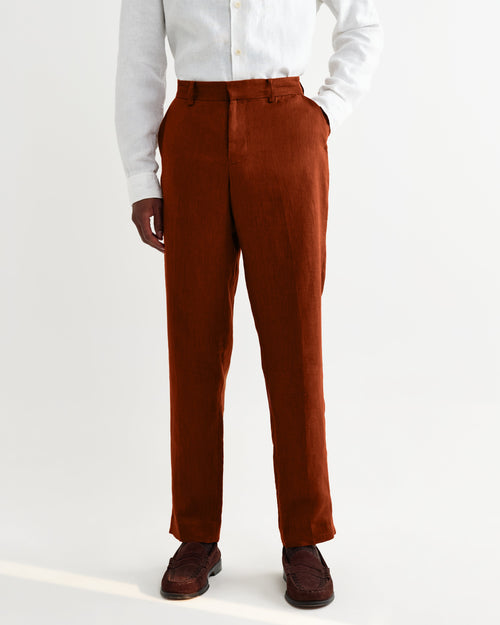 Alp - Rust Linen Trousers