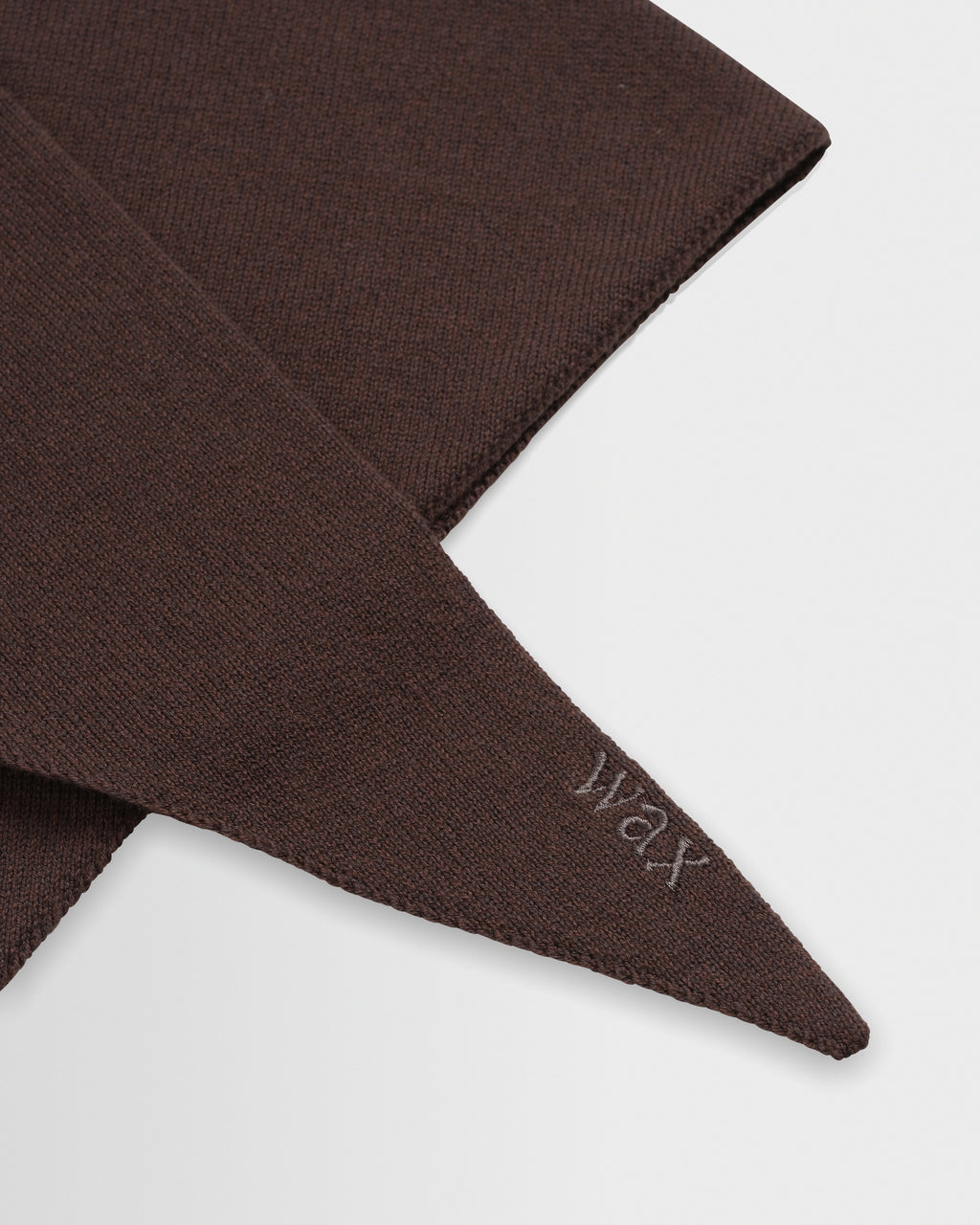 Arnold - Brown Knitted Rib Scarf