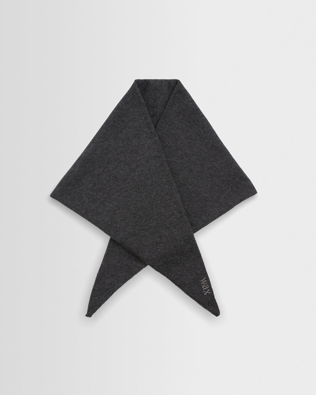 Arnold - Charcoal Knitted Rib Scarf