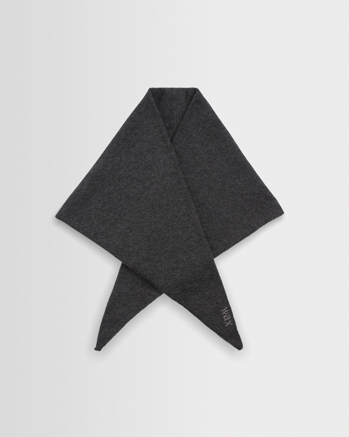 Arnold - Charcoal Knitted Rib Scarf
