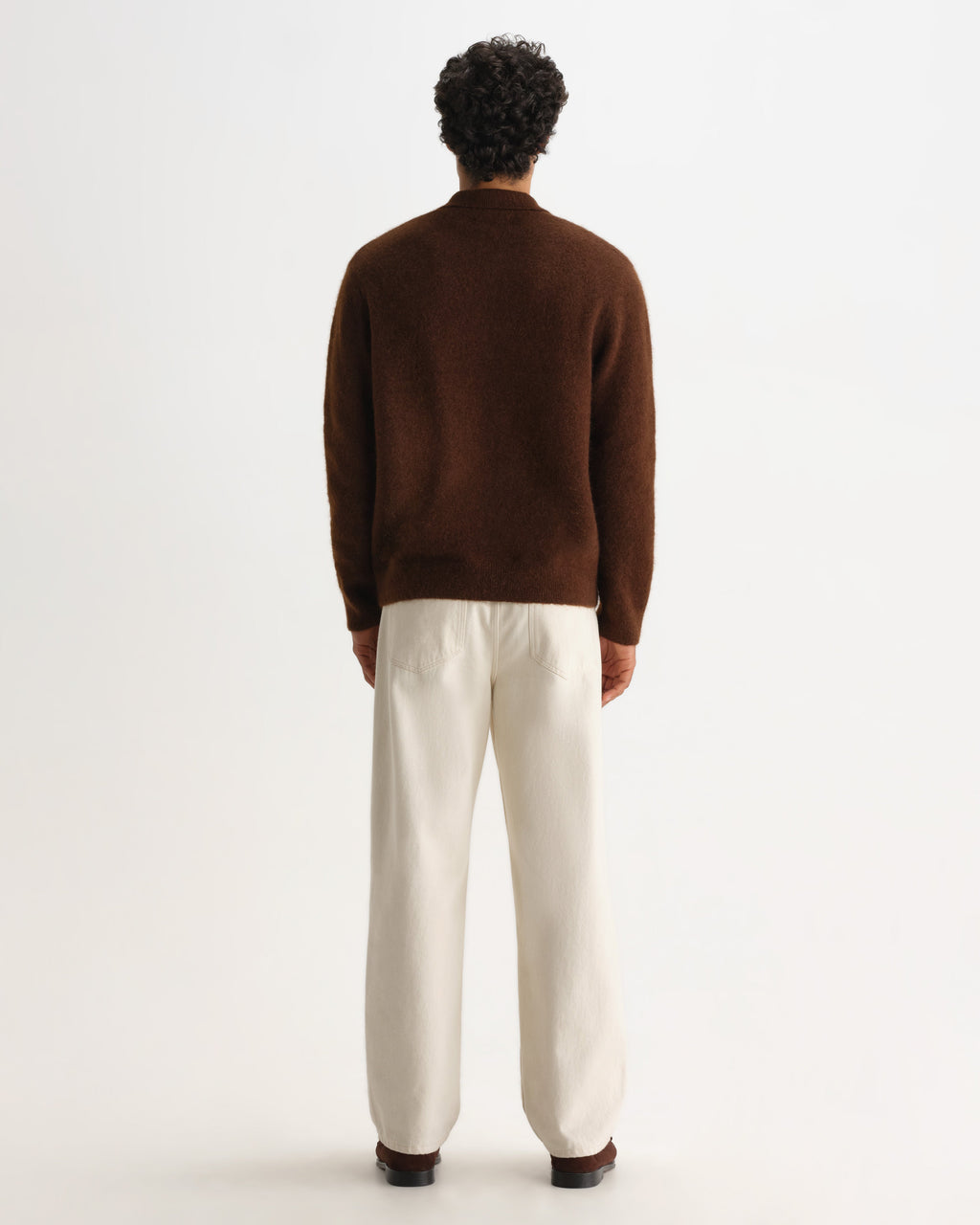Ashford - Brown Fluffy Wool Polo