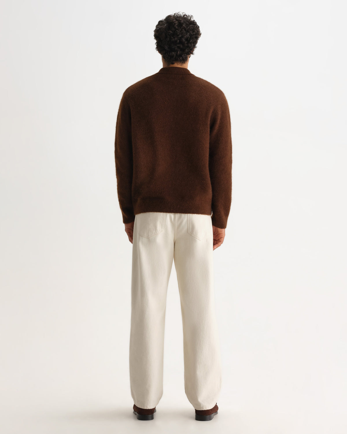 Ashford - Brown Fluffy Wool Polo