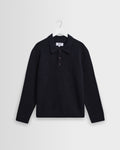 Ashford - Navy Fluffy Wool Polo