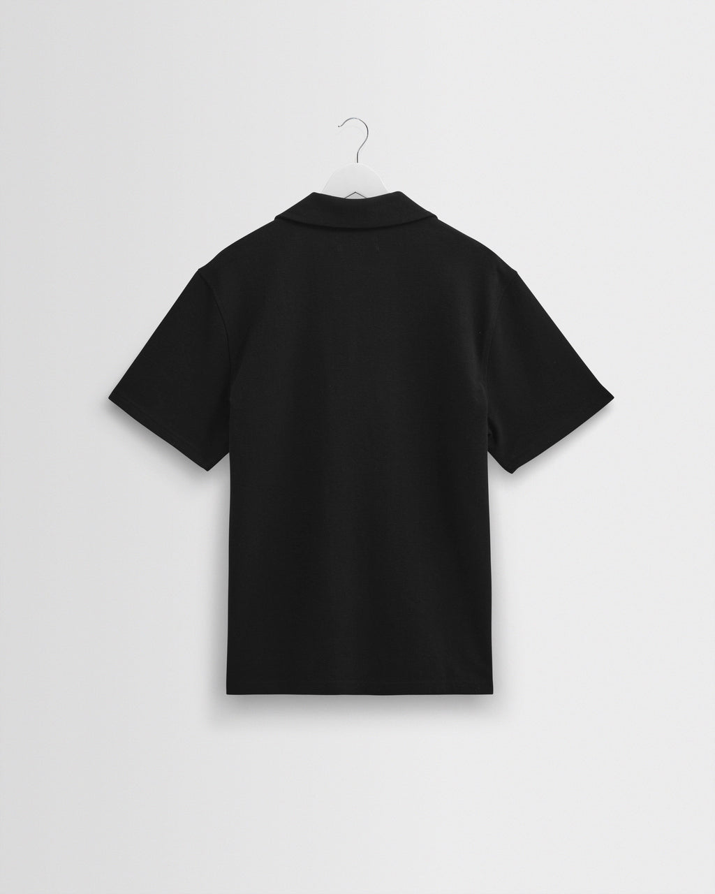 Atwood - Black Textured Organic Cotton Polo Shirt