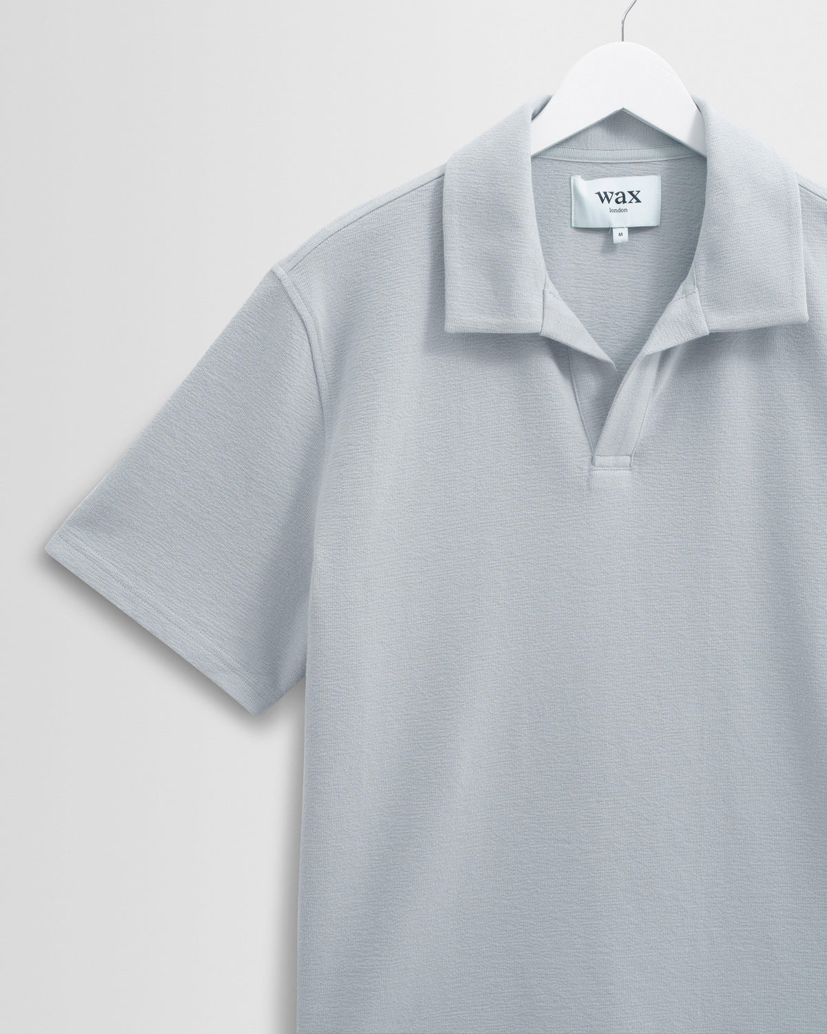 Atwood - Blue Textured Organic Cotton Polo Shirt