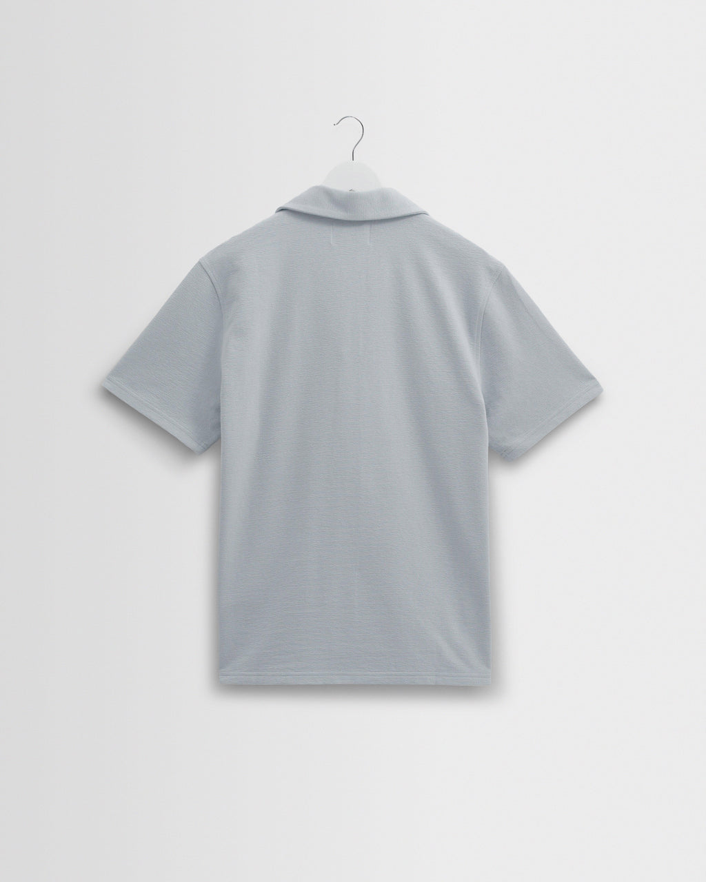 Atwood - Blue Textured Organic Cotton Polo Shirt