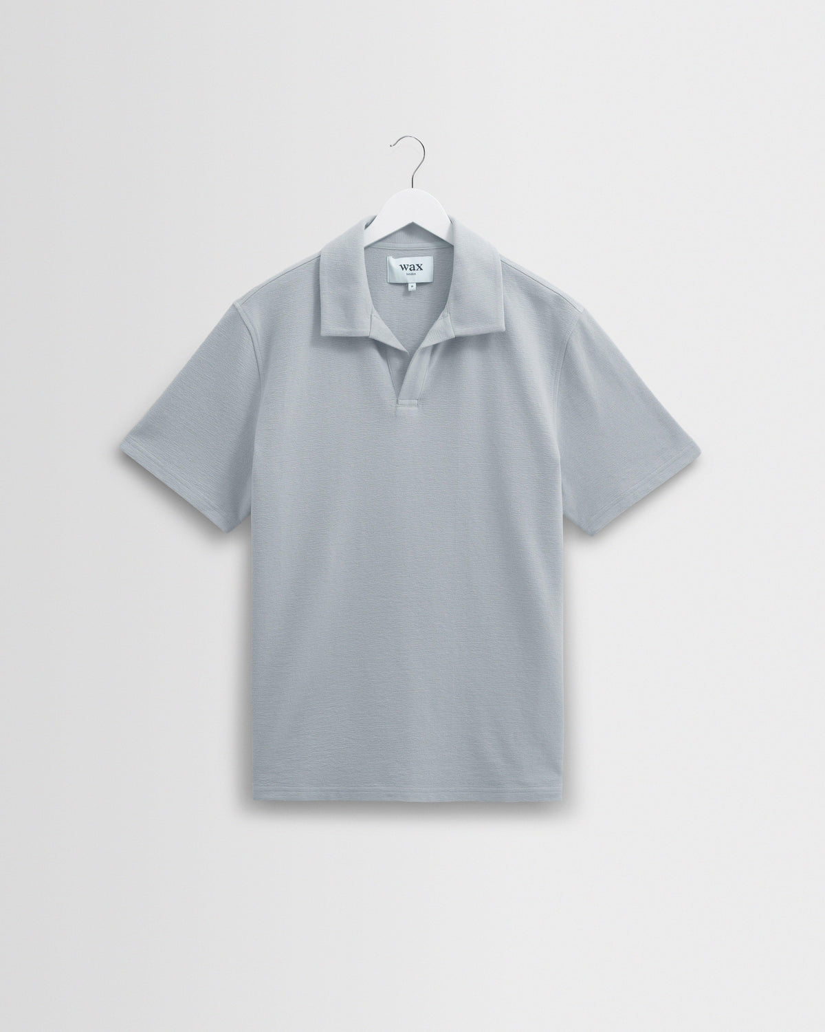 Atwood - Blue Textured Organic Cotton Polo Shirt