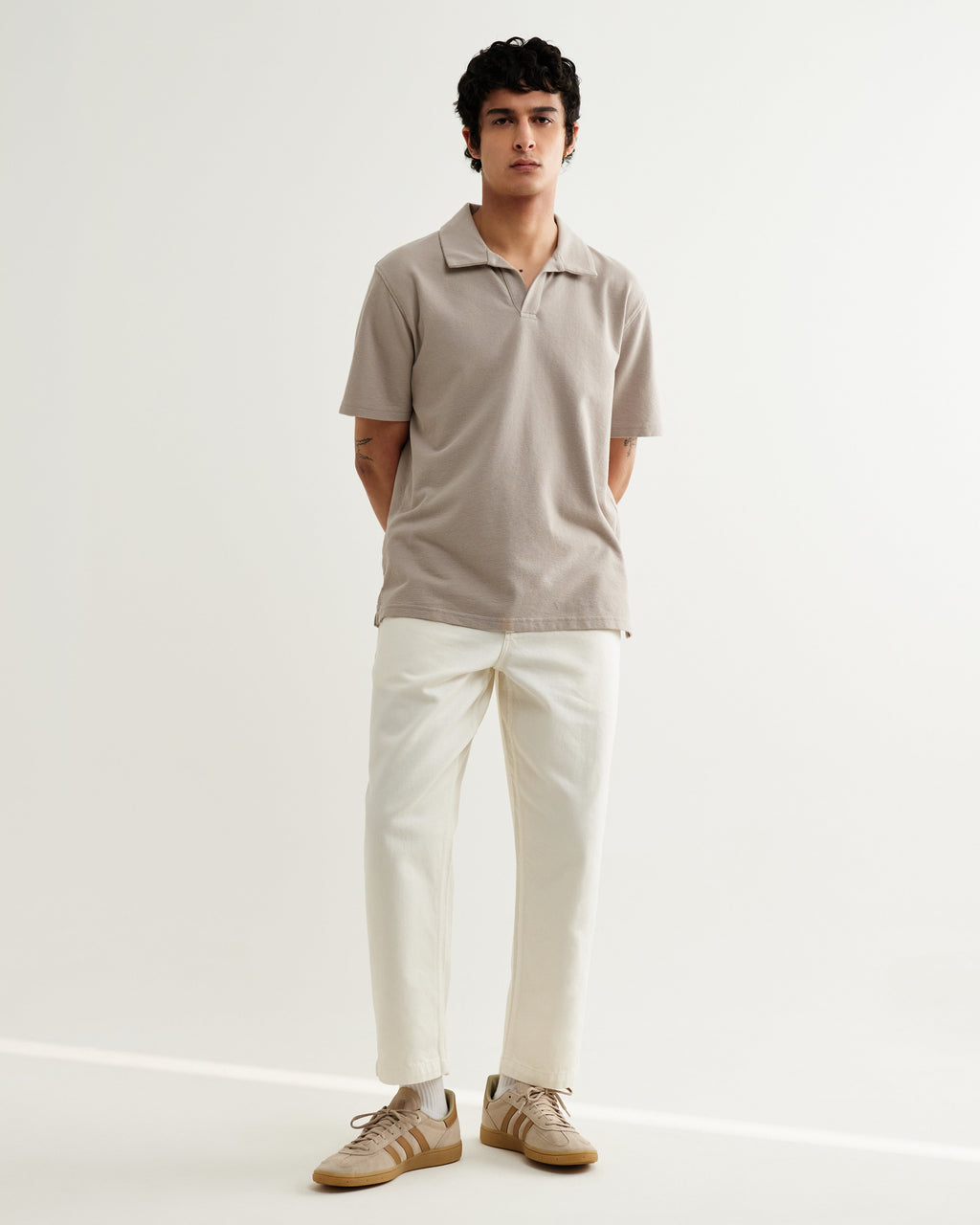Atwood - Clay Textured Organic Cotton Polo Shirt