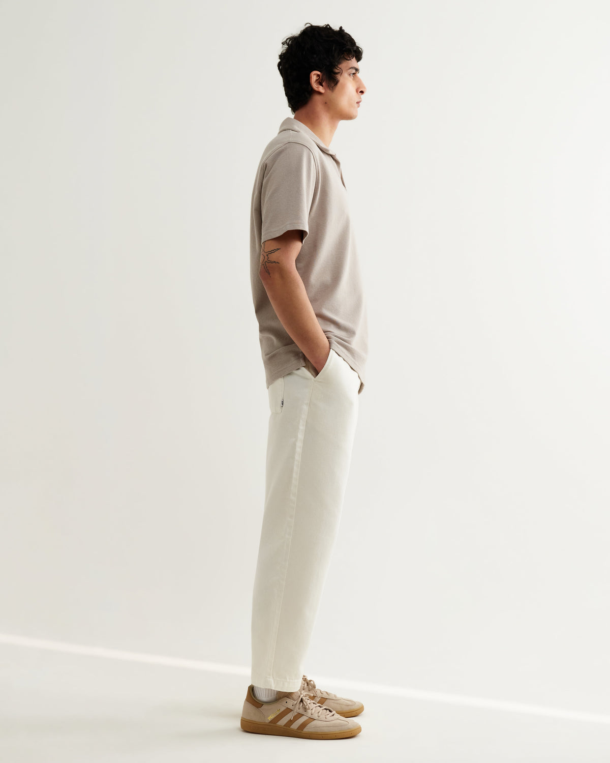 Atwood - Clay Textured Organic Cotton Polo Shirt