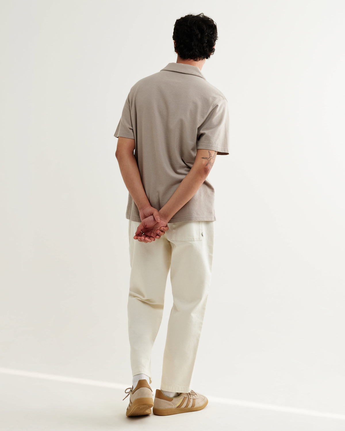 Atwood - Clay Textured Organic Cotton Polo Shirt