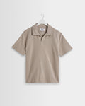 Atwood - Clay Textured Organic Cotton Polo Shirt