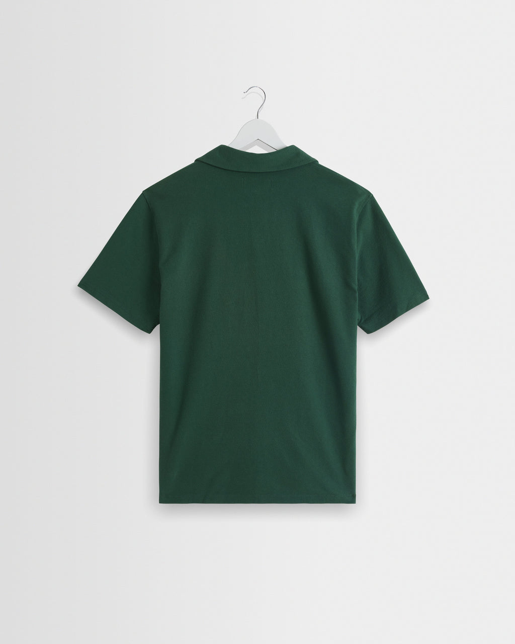 Atwood - Dark Green Textured Organic Cotton Polo Shirt